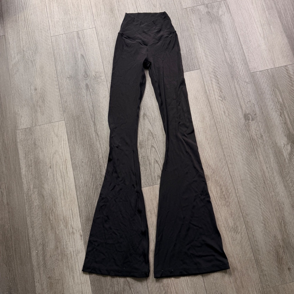 Aerie Offline Real Me Womens XXS Black High Rise Flare Pants